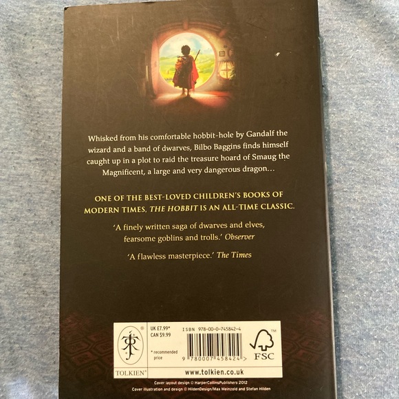 SOLD - BOOK - The Hobbit by J.R.R. Tolkien - Picture 2 of 2